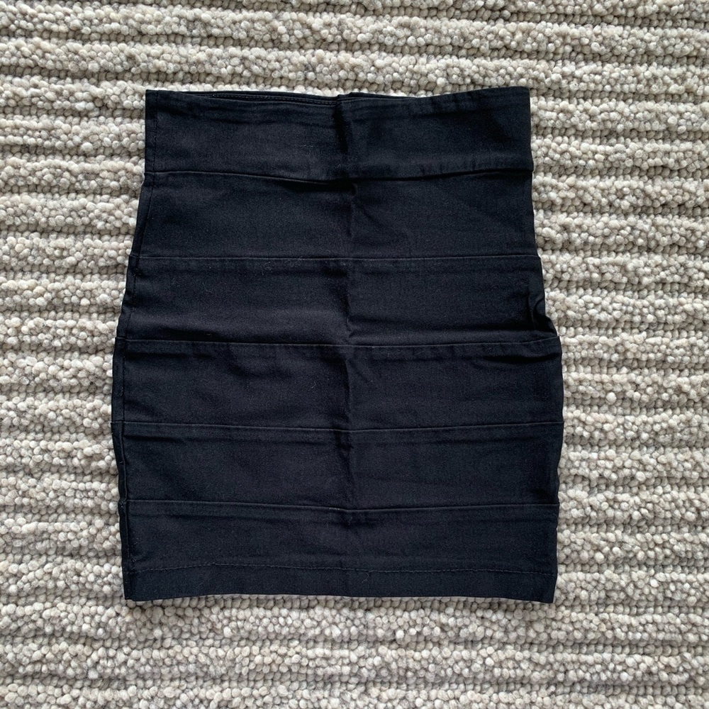 Black Tight Mini Skirt